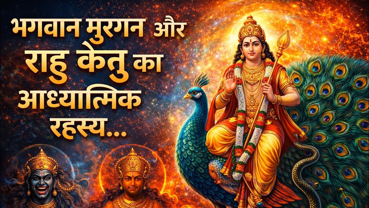 राहु केतु और भगवान मुरुगन की सवारी ...भौतिकता से आध्यात्मिक चेतना का सफर. 