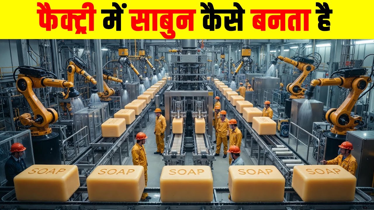 फैक्ट्री में कैसे बनता है साबुन ? How is soap made in factory ?