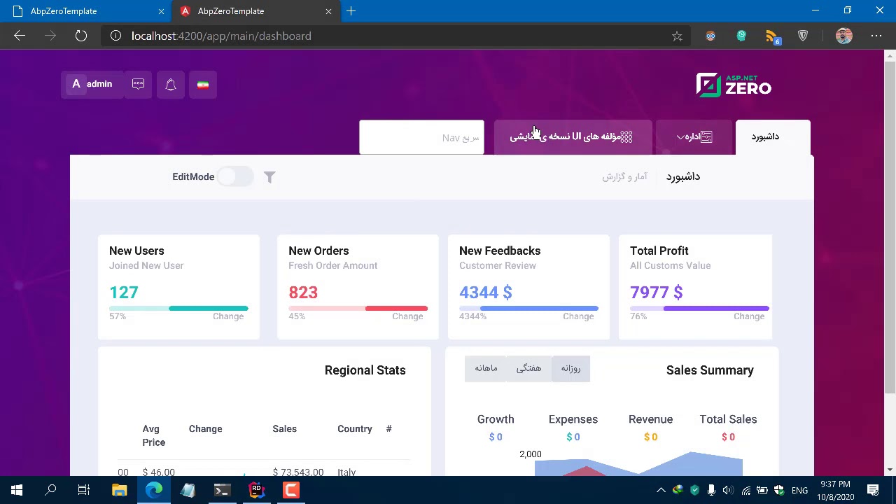 Learn aspnetzero (04) (Add new Font)