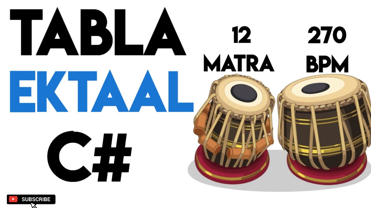 Ektaal  Tabla Loop For Riyaz And Singing | 270Bpm | C#Scale | #muzzico