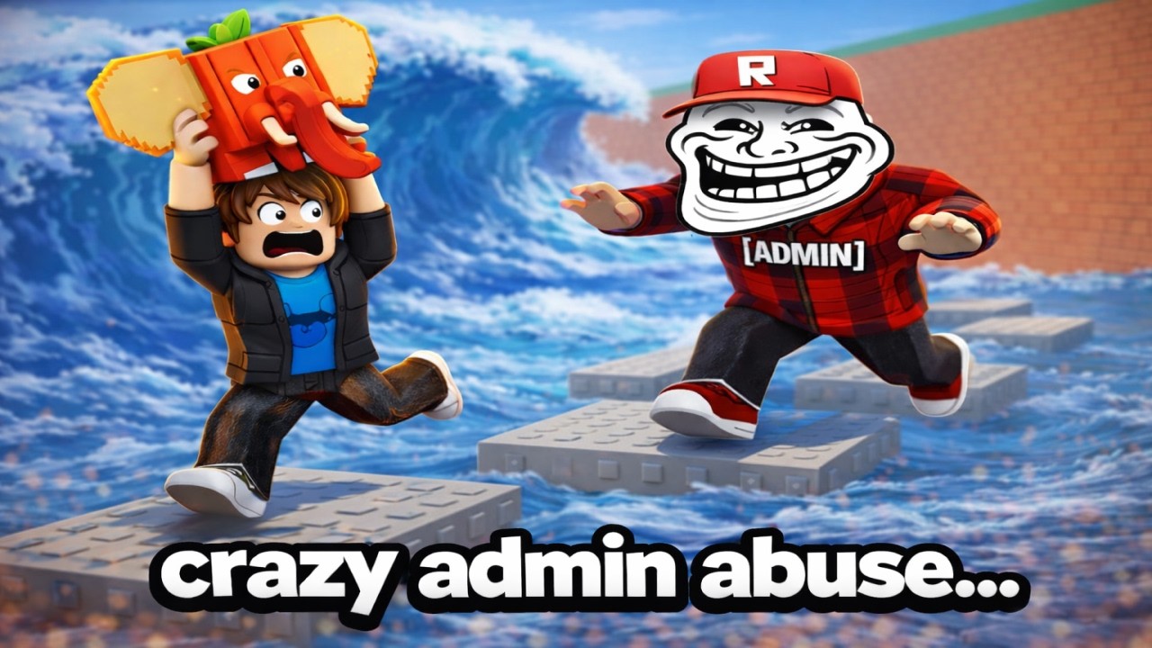 Starting Over As NOOB During ADMIN ABUSE in Escape Tsunami For Brainrots!