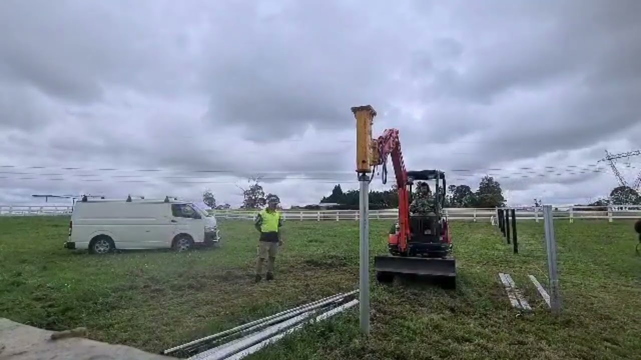 Fencing Contractors Work Faster, Smarter and Safer with a THOR Hydraulic Post Driver/Rammer