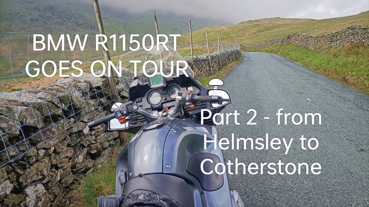 BMW R1150RT Goes On Tour- Part 2 GoPro loses helmet mic AGAIN traveling from Helmsley to Cotherstone