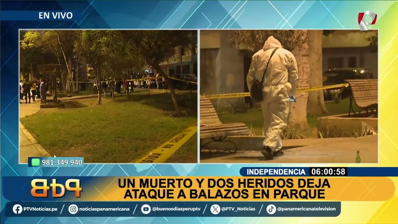 Asesinan a balazos a joven en parque de Independencia: dos vecinos resultaron heridos