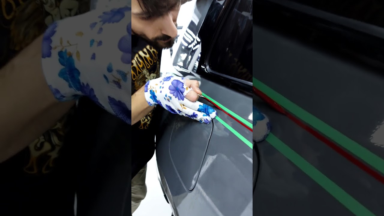 Rolls Royce Cullinan handpainting stripes #pinstriping #rollsroyce #brush #handpainted #luxury