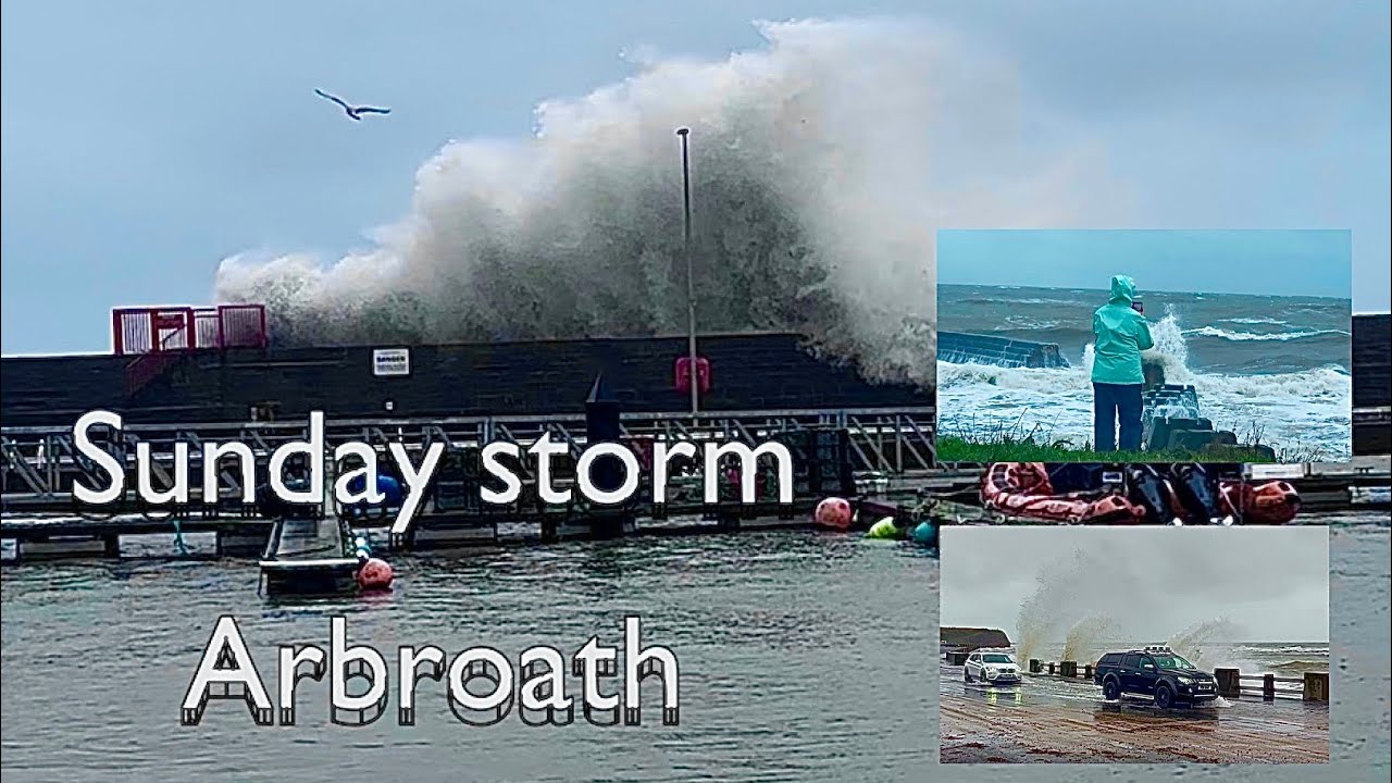 Another Arbroath stormy Sunday | October 2023 | High tide and big waves