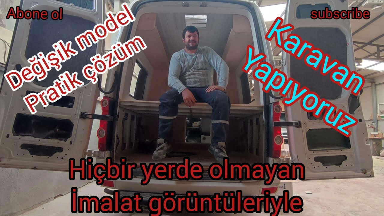 karavan yapımı hiçbir yerde olmayan görüntüler. caravan construction