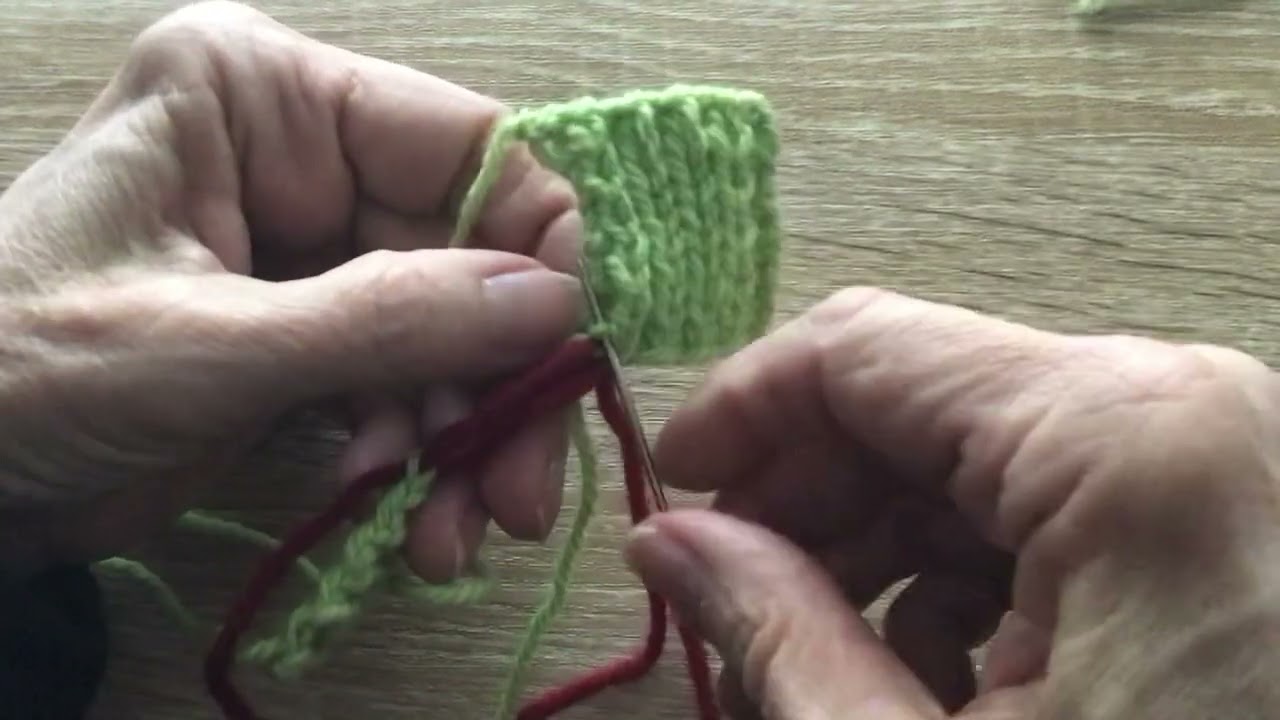 Seaming K1P1 Ribbing
