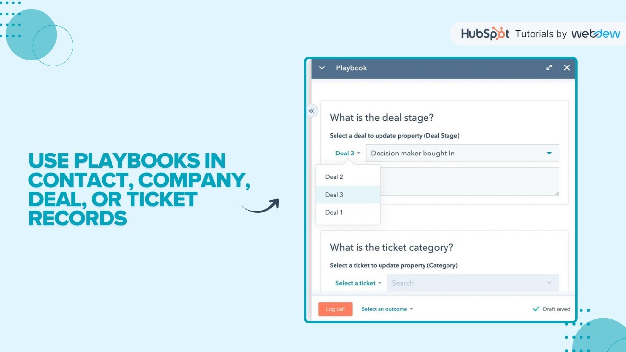 How to use Playbooks in contact, company, deal, or ticket records in HubSpot