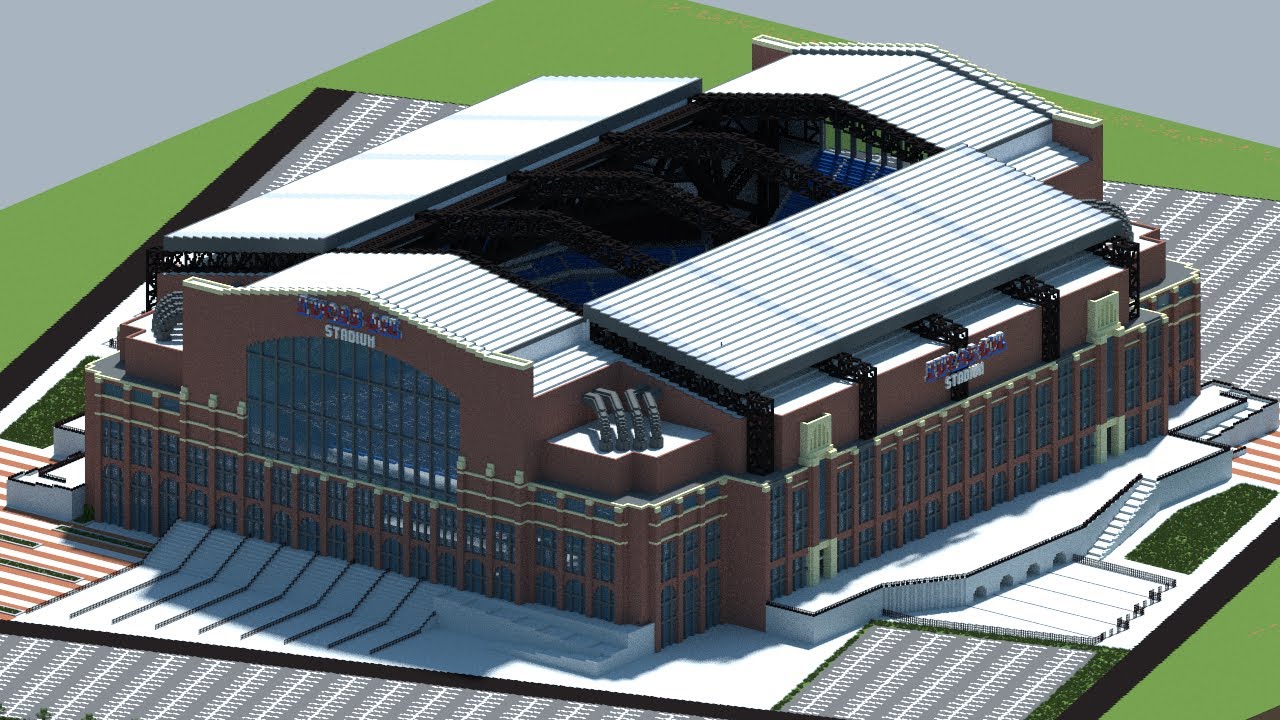 Minecraft - MEGABUILD - Lucas Oil Stadium (Indianapolis Colts) [Official] + DOWNLOAD