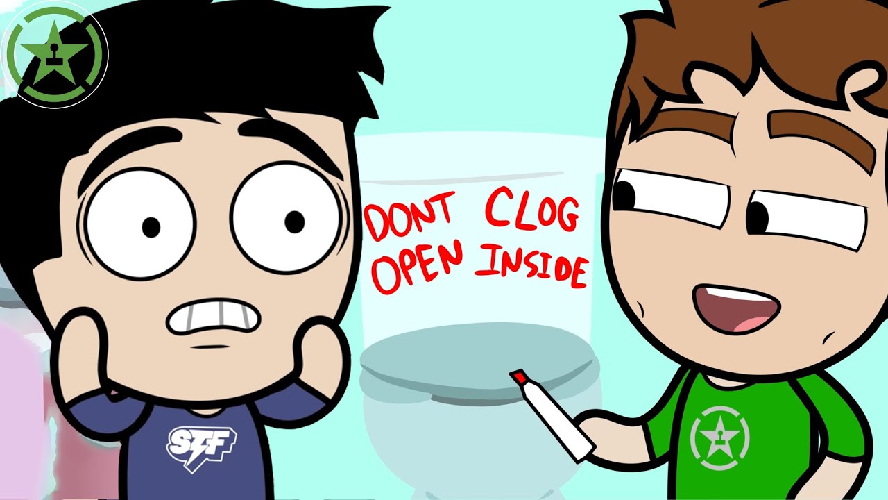 Clogging My Girlfriend's Toilet - AH Animated