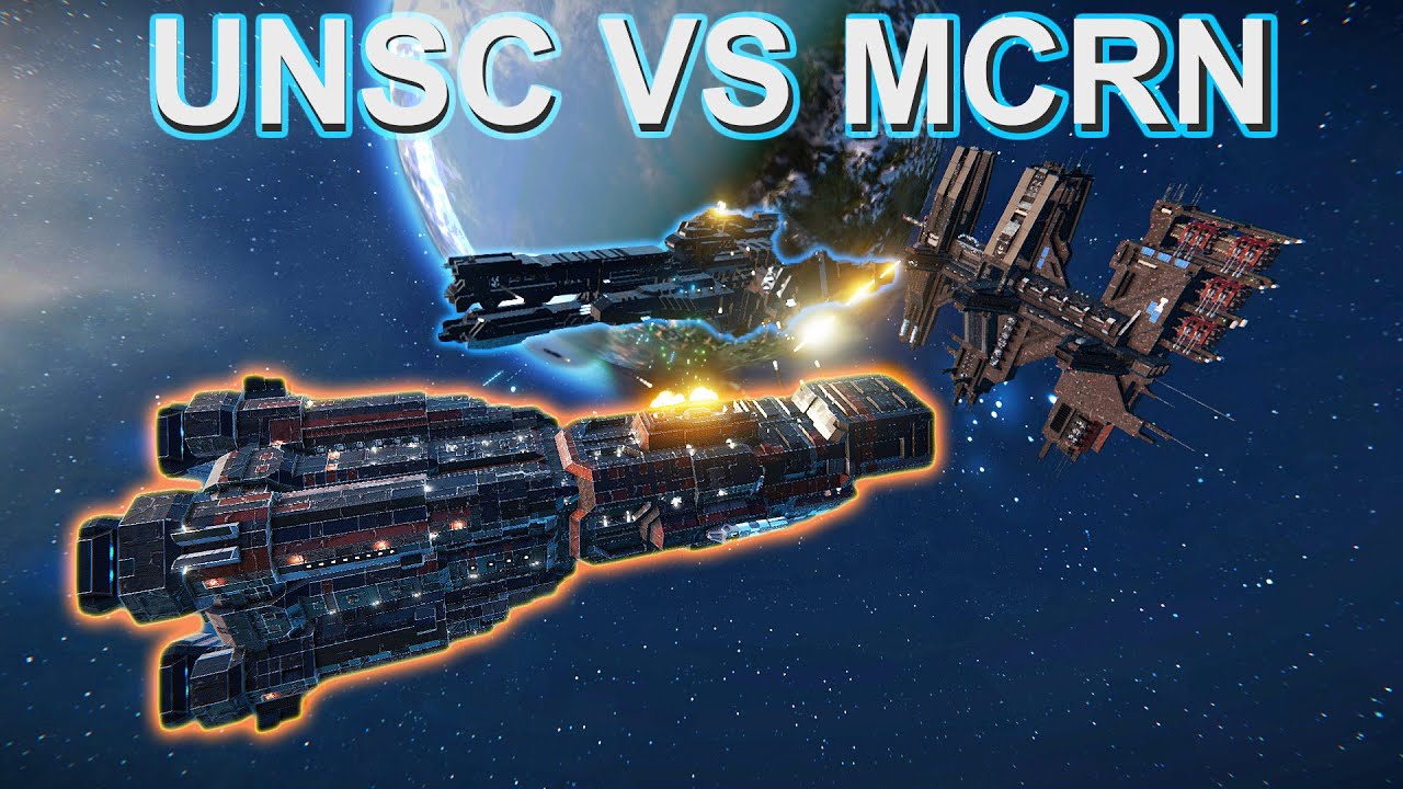 UNSC -Paris Class Frigate VS MCRN | Donnager ( Space Engineers Epic Battle EP23 )