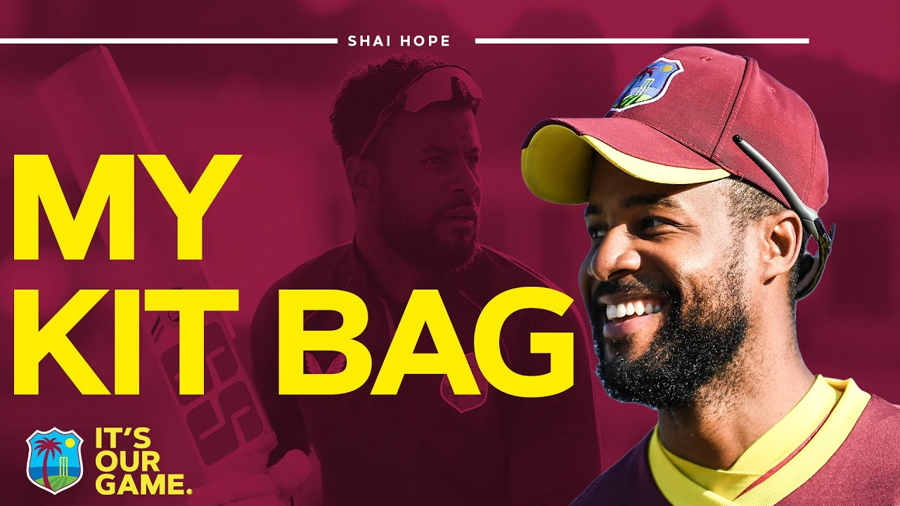 Cricket Kit Bag! | Shai Hope Reveals What He Uses In an International Match