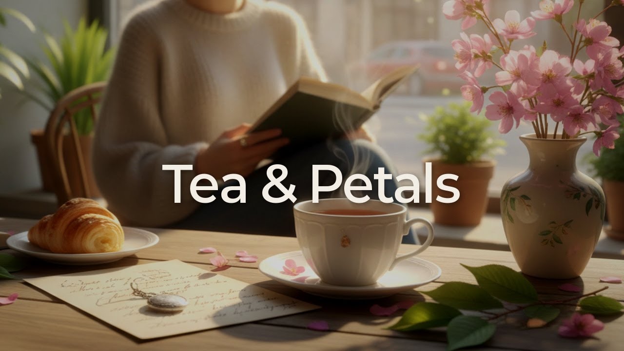 Tea & Petals | 4 Hours Soft Lofi Cafe for Deep Focus