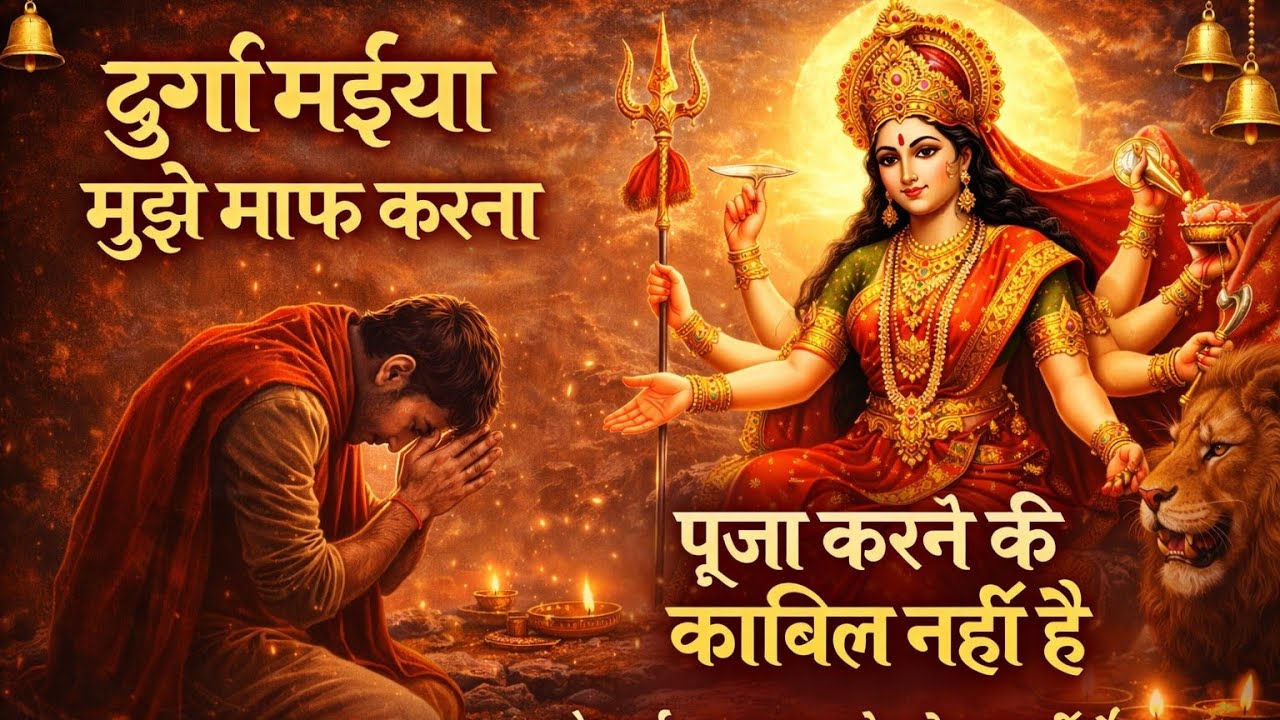 दुर्गा मईया मुझे माफ करना | पूजा करने के काबिल नहीं है | Heart Touching Durga Bhajan 2026