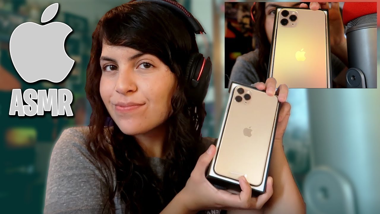 ASMR - iPhone 11 Pro Max Unboxing ~ Tapping, Whispers, Scratching & More