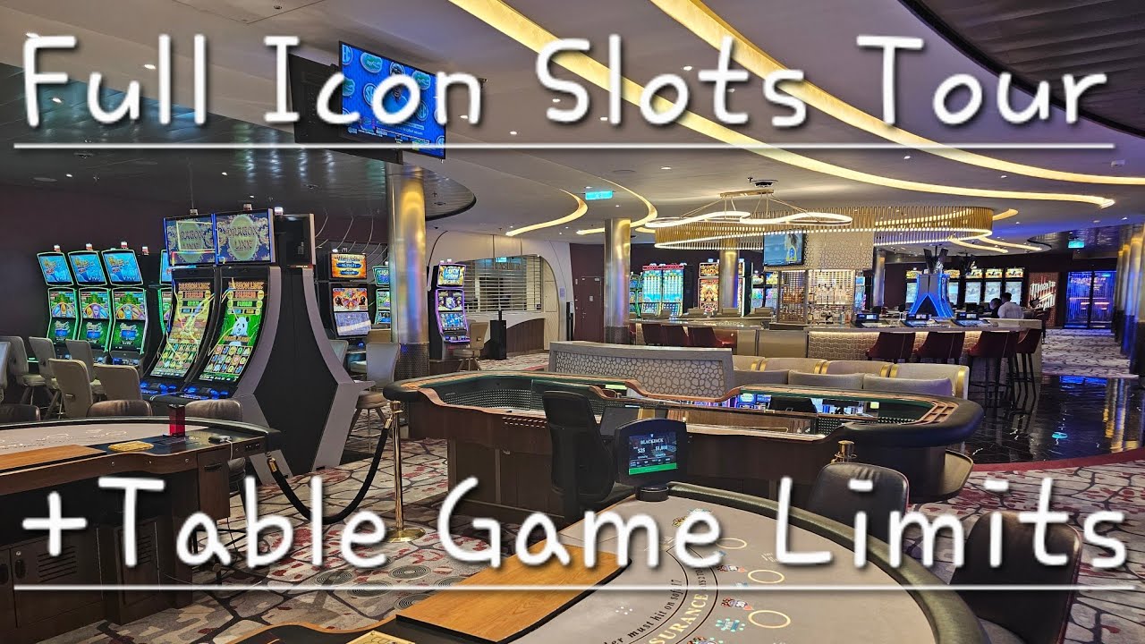 Icon of the Seas Casino Tour | Full Icon Casino Walkthrough with All Slots and Table Game Bet Limits