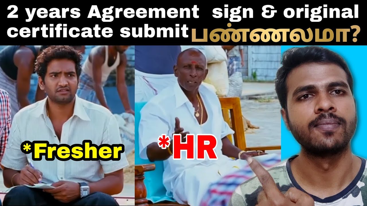 Agreement/Bond Sign panalam ha ? & original certificate submission / IT company