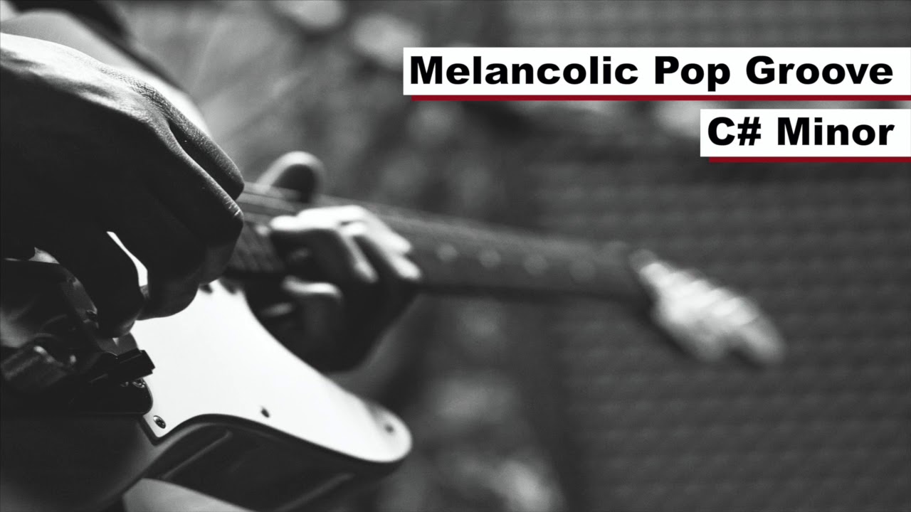 Melancolic Pop Groove Backing Track in C# Minor