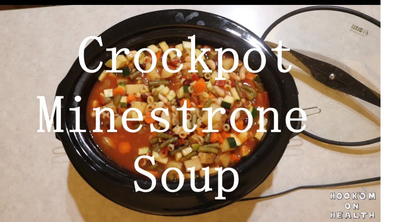 Crockpot Minestrone Soup | Vegetarian + High Fiber