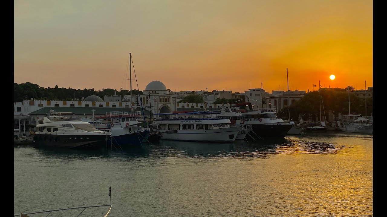 Kontiki Rhodes Town - Sunset on Harbor