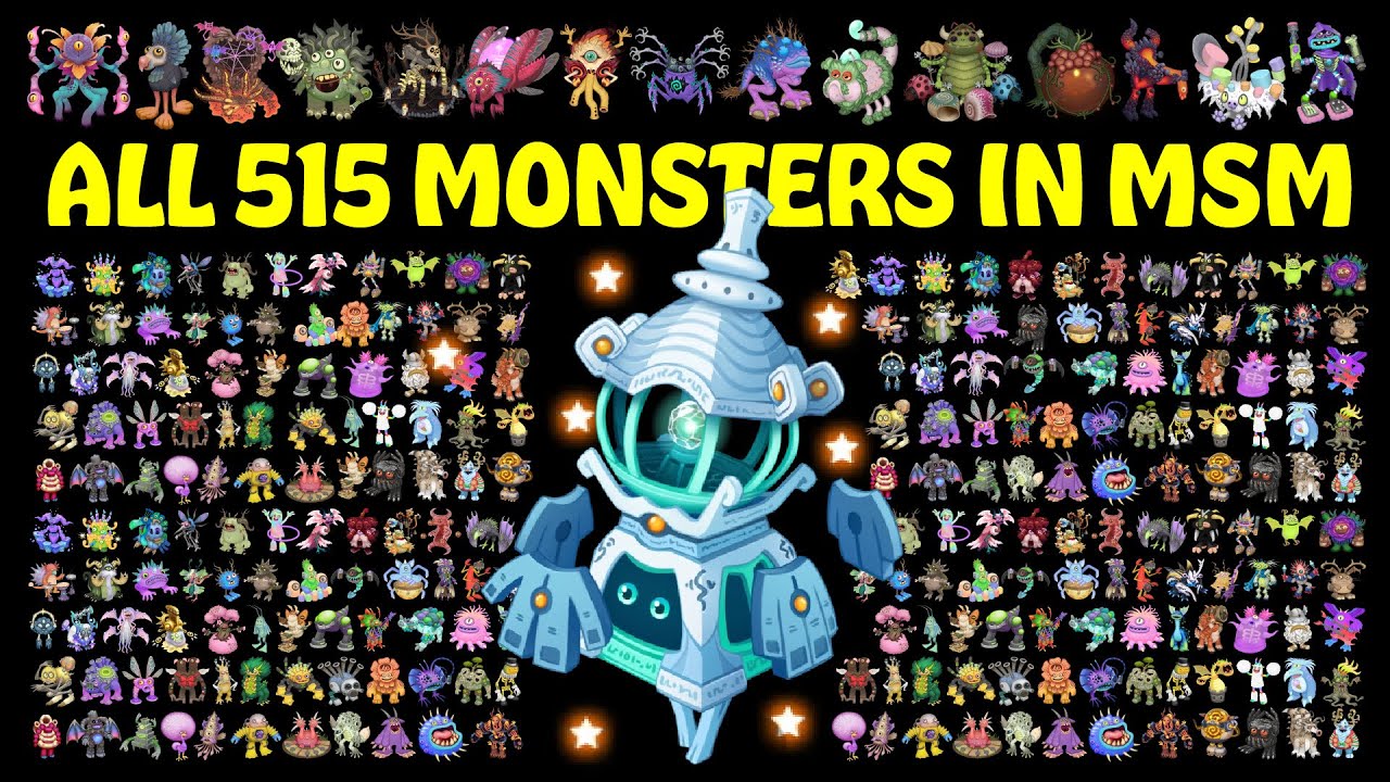 All 515 Monsters in Alphabetical order (My Singing Monsters)