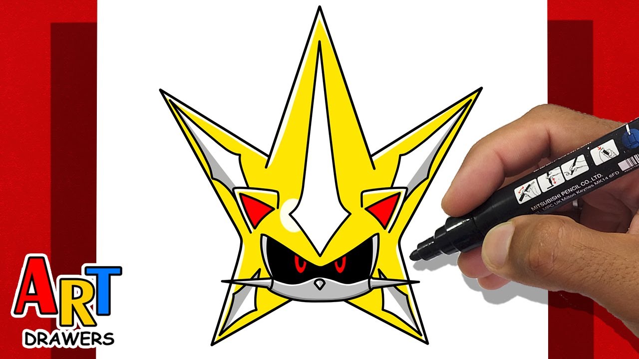 How To Draw Neo Metal SUPER SONIC