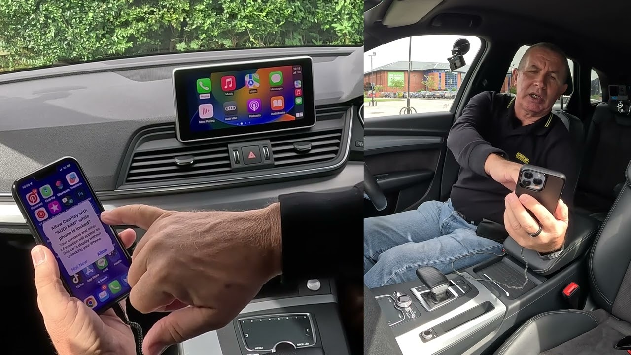 How to Set the bluetooth audio system, Sat Nav and Apple Car Play in a 2019 Audi Q5