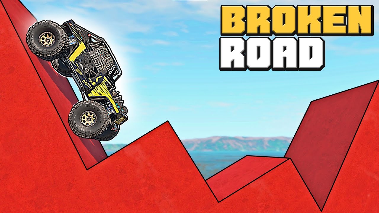 what vehicles will cross the broken linear road in beamNG drive