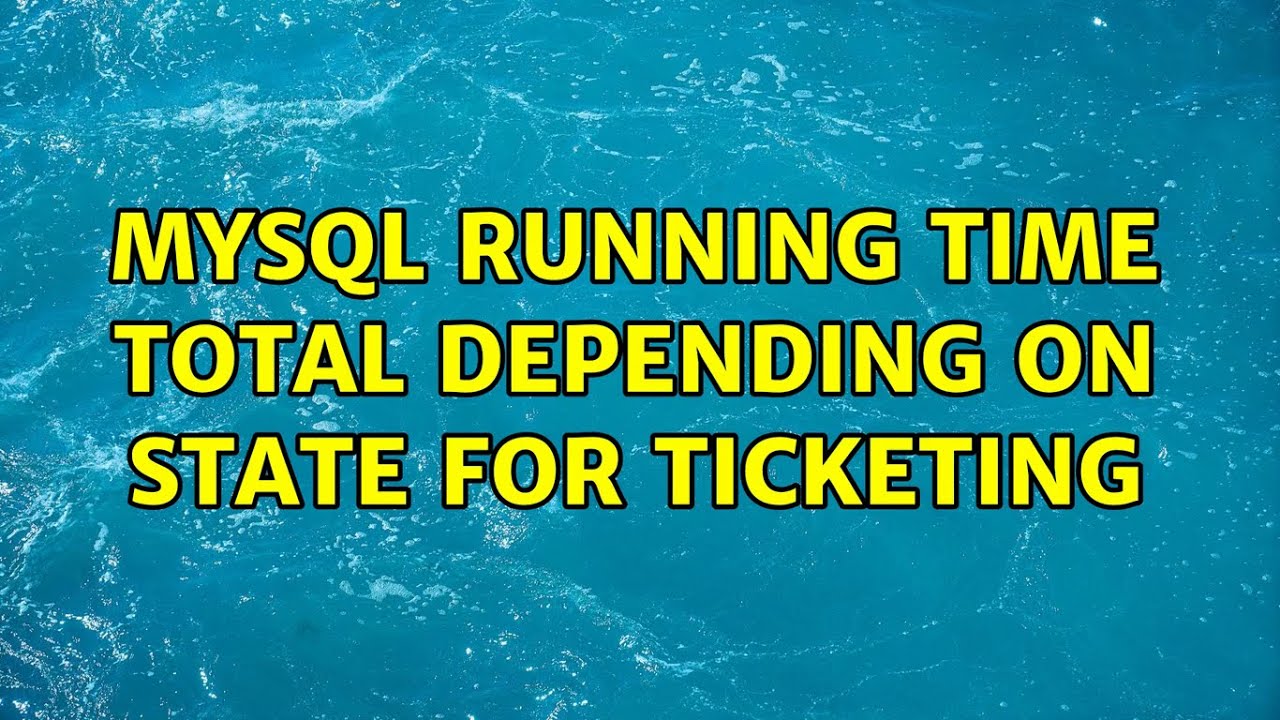 Общее время выполнения MySQL зависит от состояния системы обработки заявок.