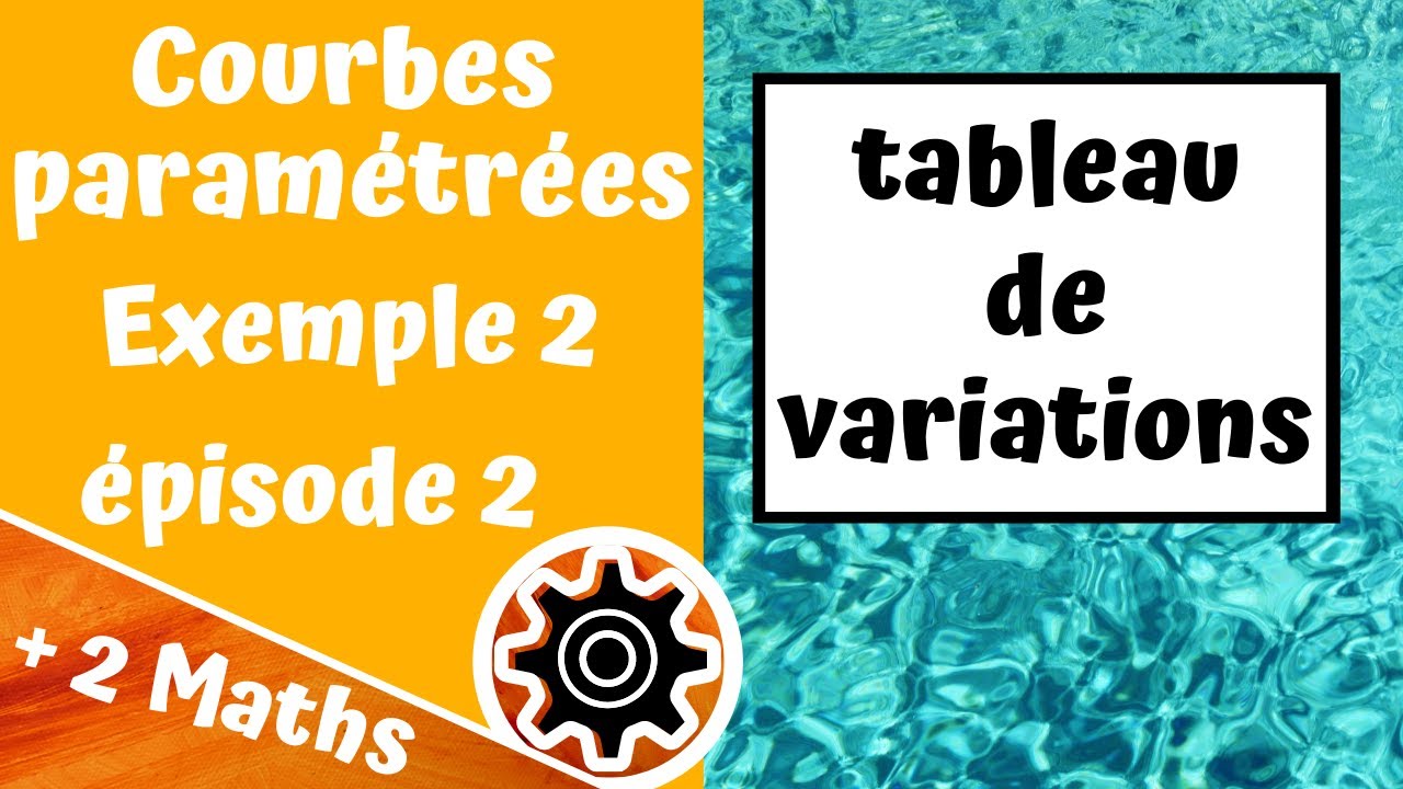 Courbes paramétrées - Exemple 2 : ép. 2 (tableau de variations)