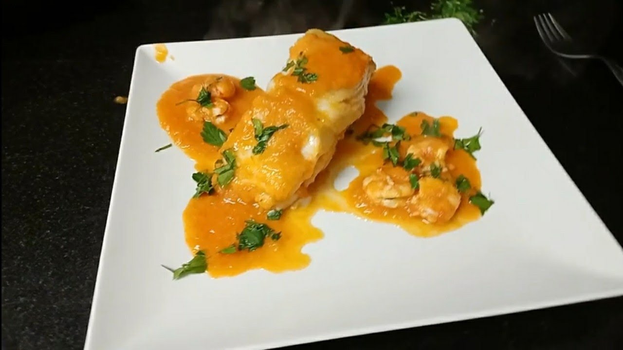 BACALAO CON SALSA DE GAMBAS