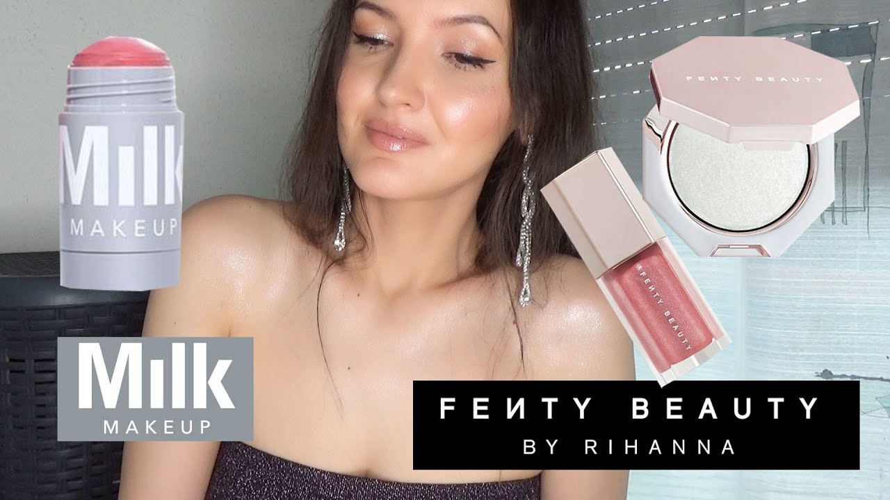 Тестирую новинки от Fenty Beauty Diamond Bomb, Milk Makeup.