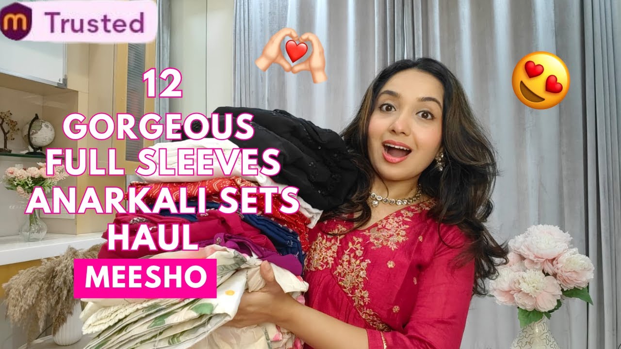 12 Meesho Kurti / Anarkali Set try on Haul 😍 | 70% off 💕 | Festive special 💖 | Isha Vinod Jain