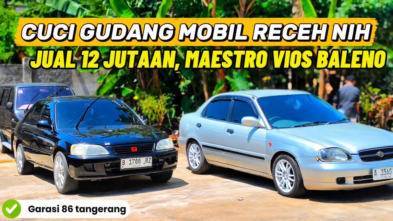 Obral mulai 12 Jutaan aja nih.. Mobil bekas kondisi rapih siap mudik lebaran Baleno City Feroza vios