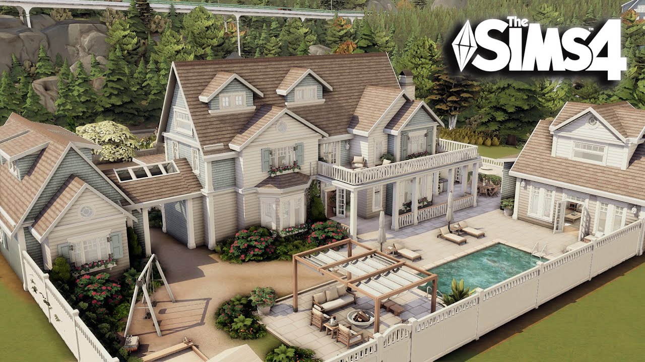 Семейный дом в Бриндлтон-Бэй | Скоростная сборка в The Sims 4