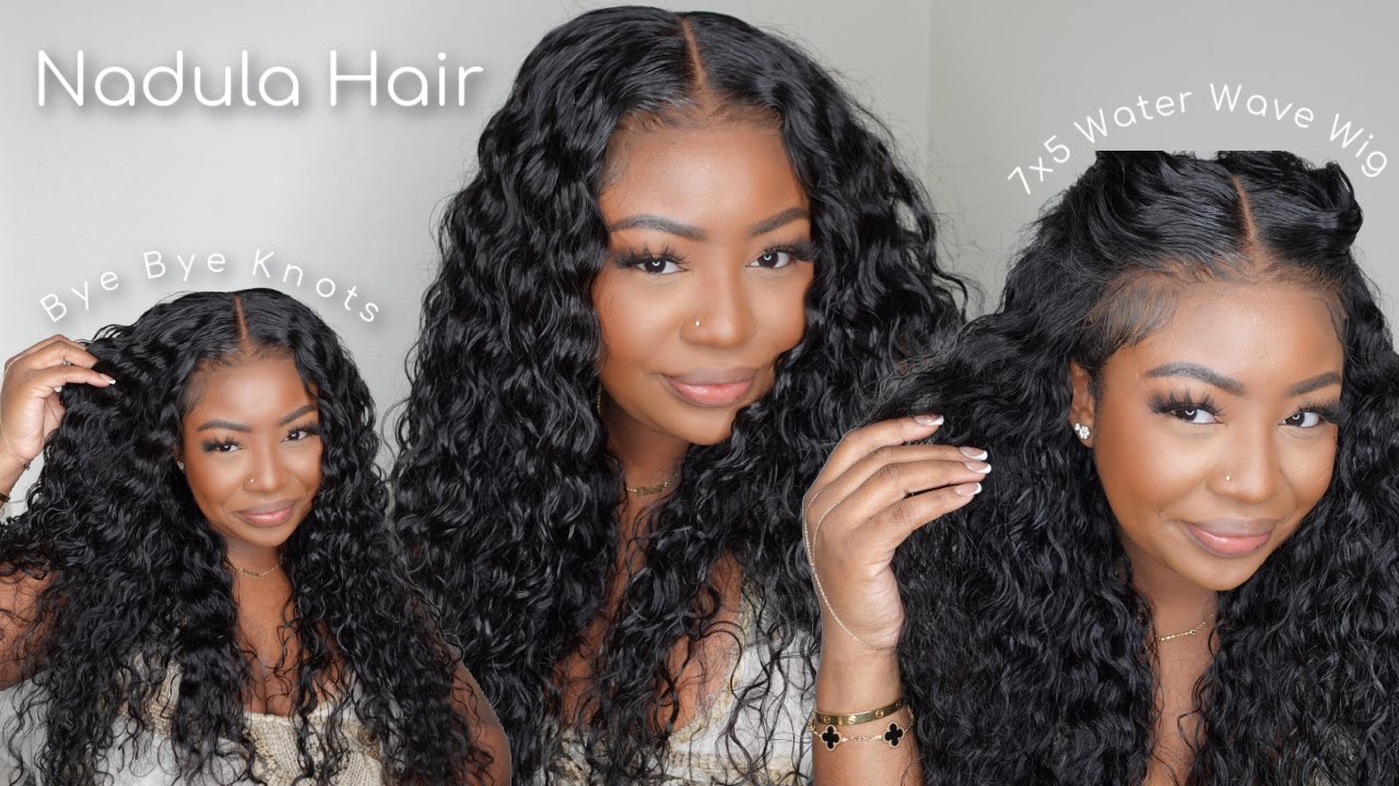 $159 Only! 😍🔥 Bye Bye Knots 7*5 Water Wave Put On and Go Wig Install | Nadula Hair