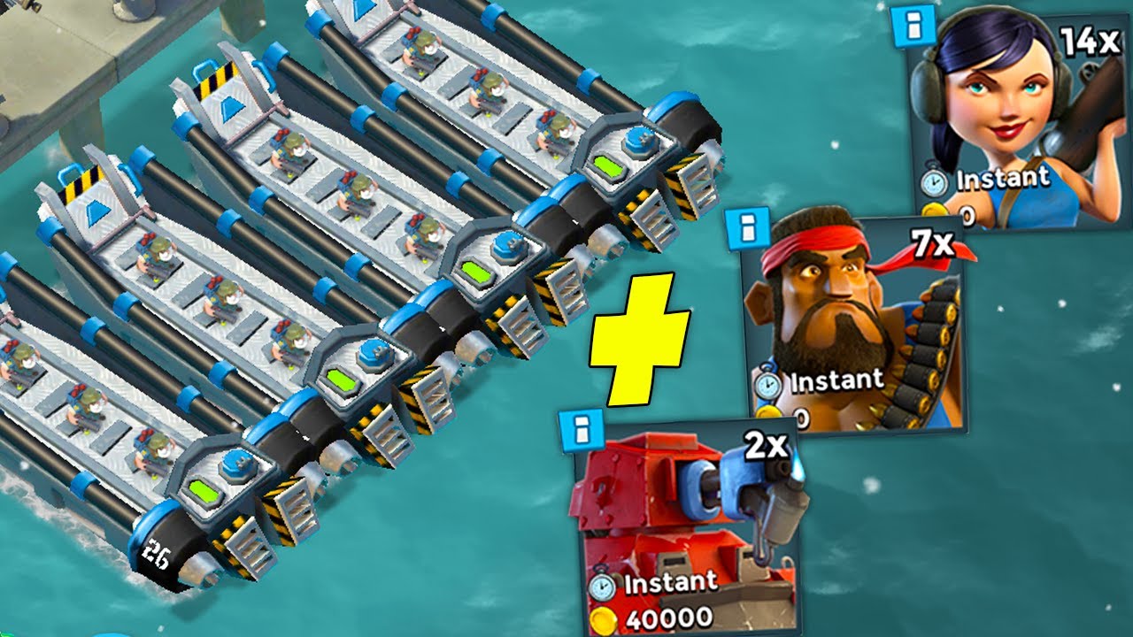 Which troop is actually the best to use with Bombardiers in Boom Beach?
