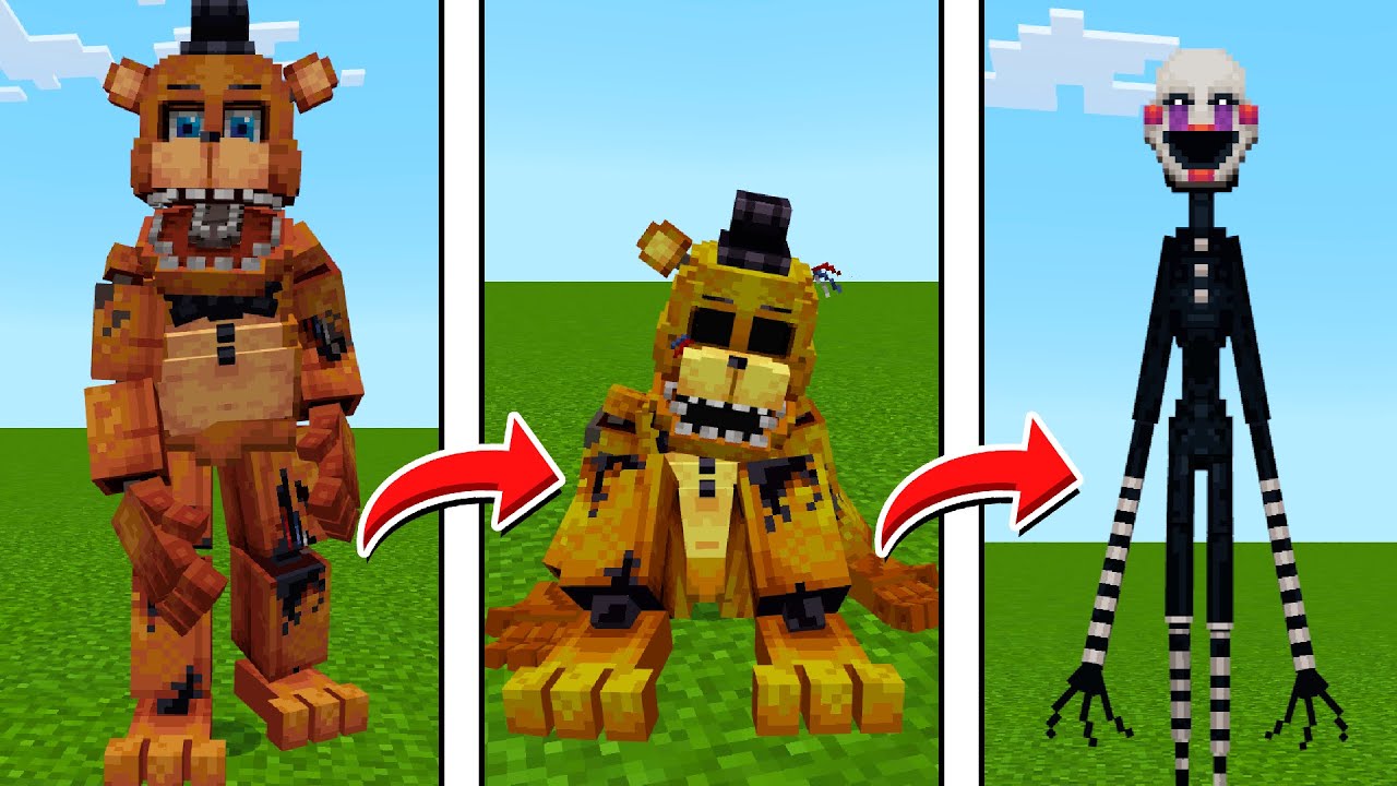CONHEÇA O NOVO ADDON DE FNAF NO MINECRAFT