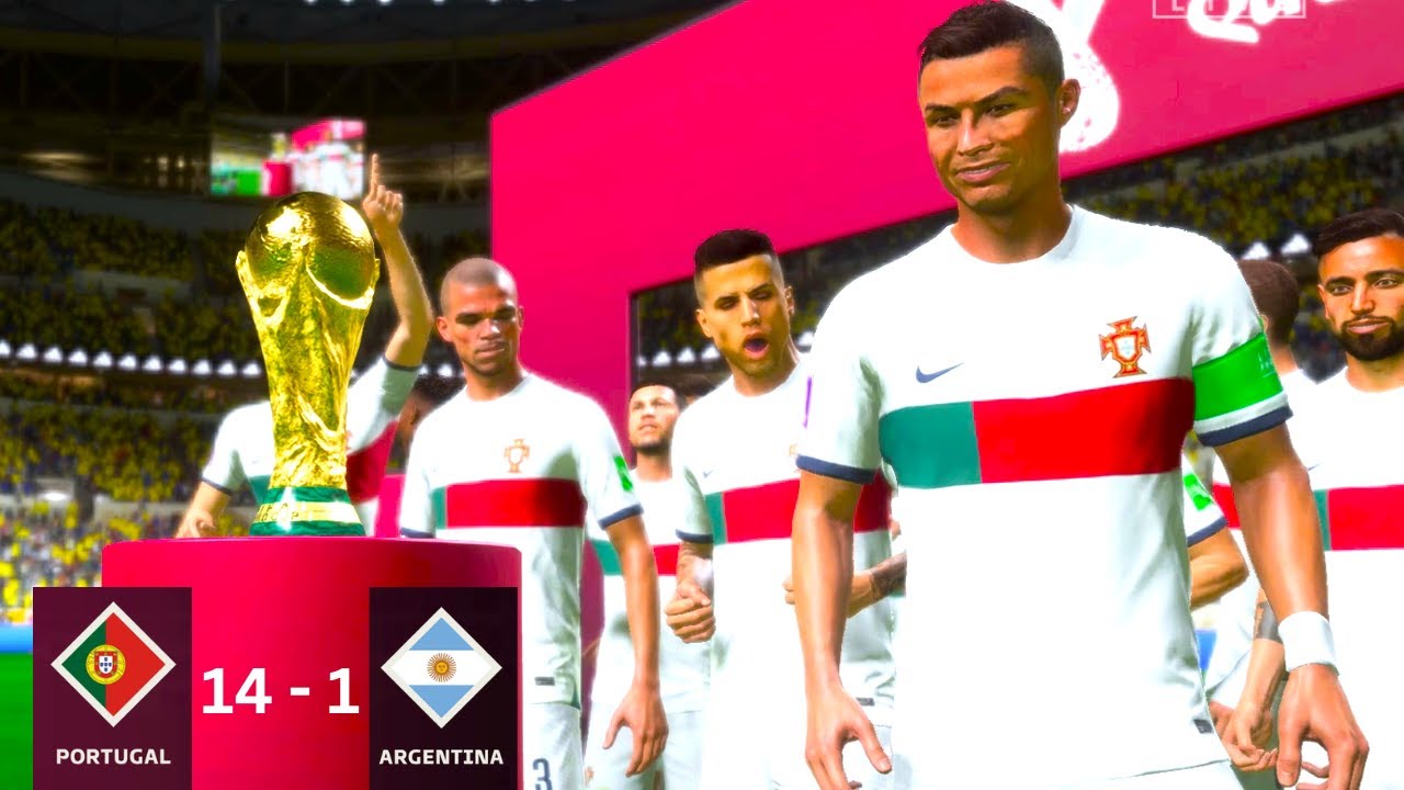 FIFA 23 - PORTUGAL 14 - 1 ARGENTINA ! FIFA  WORLD CUP FINAL 2022  QATAR  ! FIFA 23 PC NEXT GEN