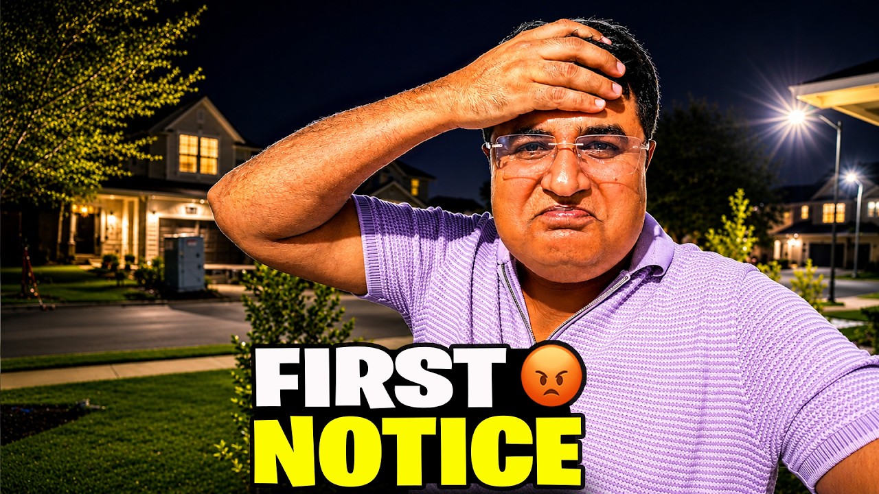 New House Pe FIRST NOTICE Mil Gaya 😱🇺🇸