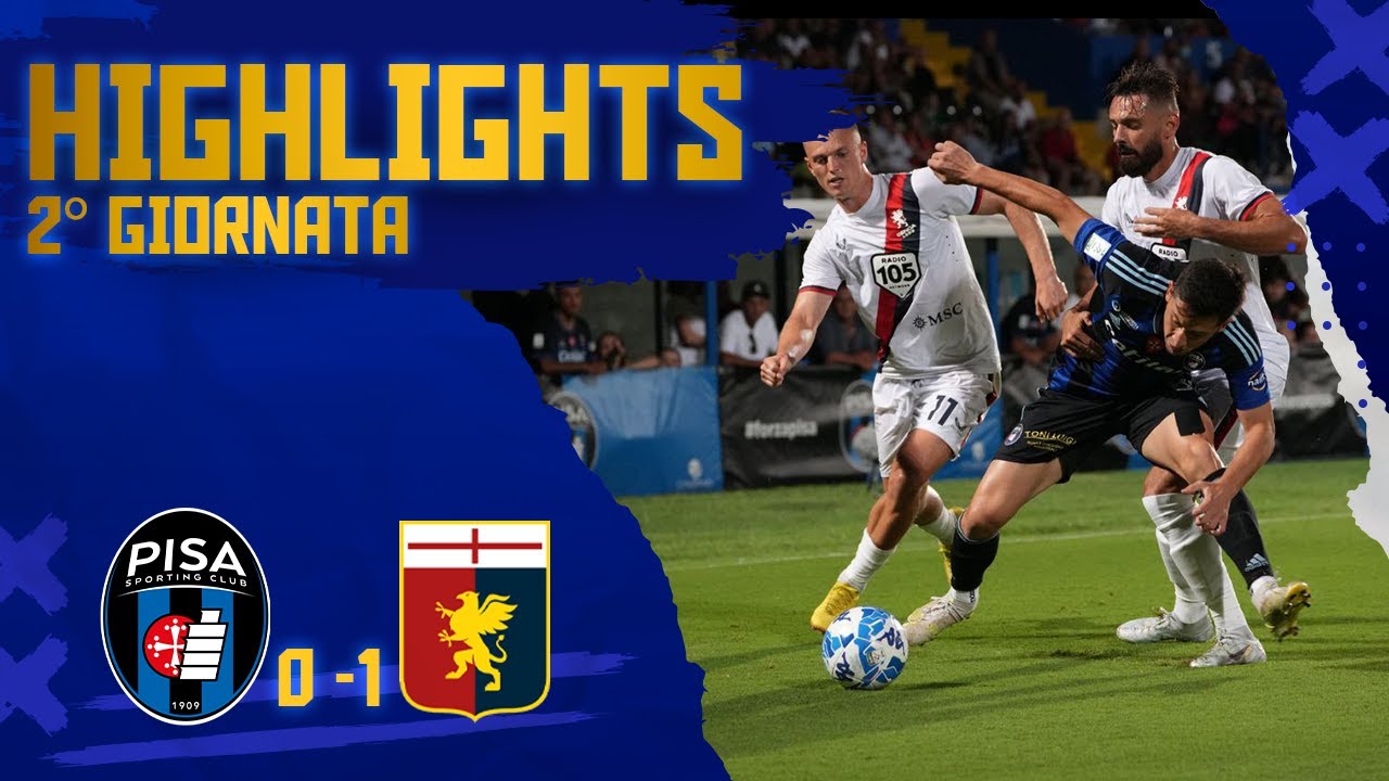 Serie BKT (3 giornata). Pisa-Genoa 0-1