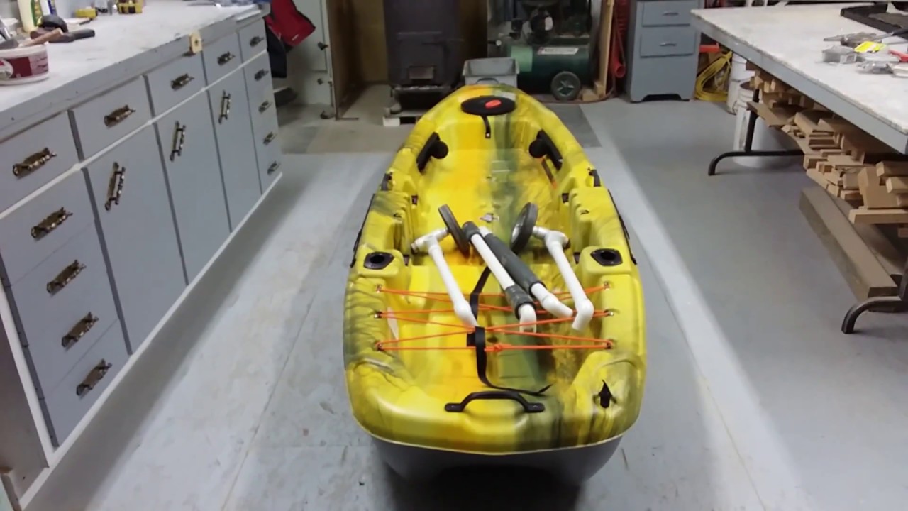 Pelican Catch 100 and DIY dismountable PVC kayak cart