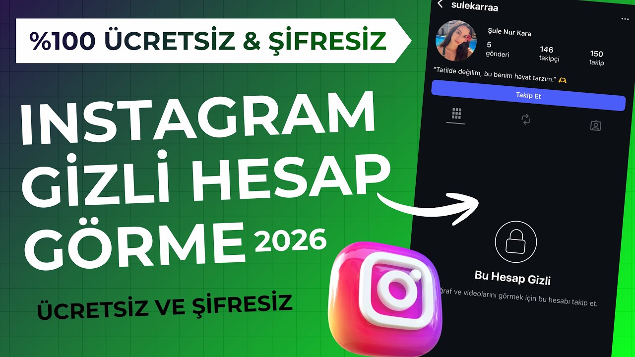 İNSTAGRAM GİZLİ HESAP GÖRME YÖNTEMİ 2025  (ÜCRETSİZ VE ŞİFRESİZ UYGULAMA 2026)
