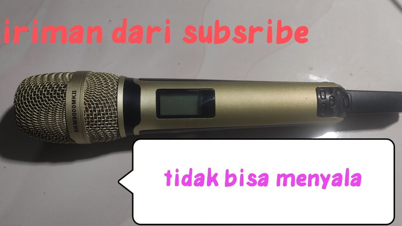 Cara memperbaiki mic wireless sennheiser skm 9000 tidak bisa menyala