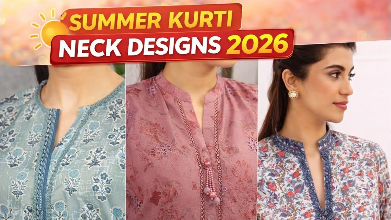 🔥Summer Kurti Neck Patti Designs 2026 Trendy Neckline Ideas To Upgrade Your Simple Kurtas