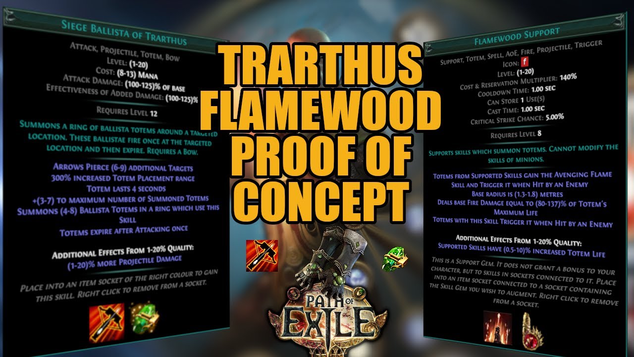 Siege Ballista of Trarthus Flamewood Totems Proof of Concept | Path Of Exile 3.26