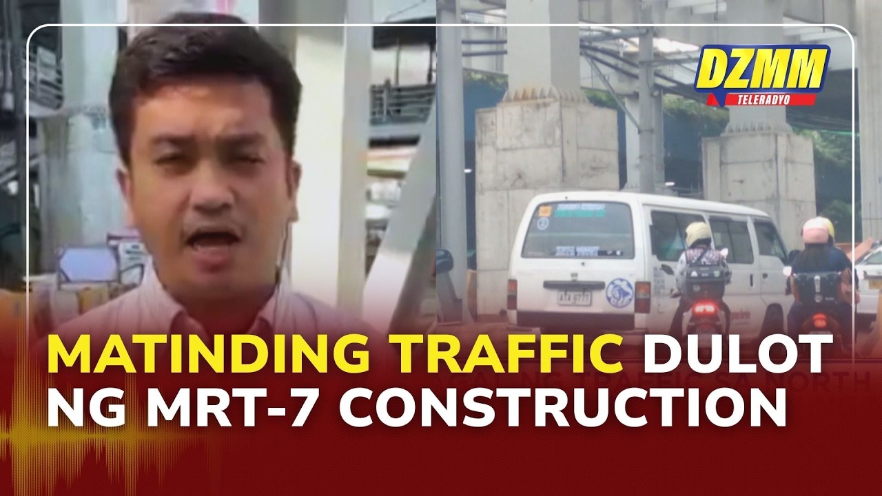 MRT-7 construction causes heavy traffic in EDSA-North Avenue during rush hour | (04 February 2025)