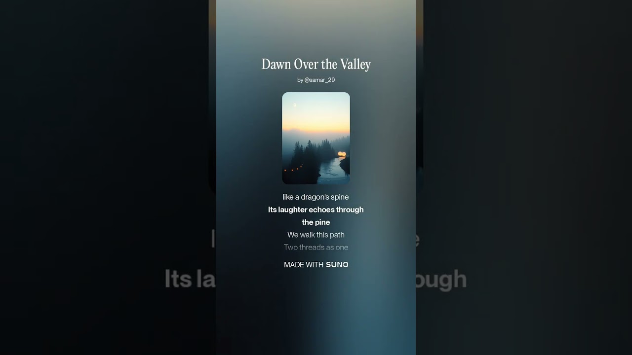 Dawn Over the Valley