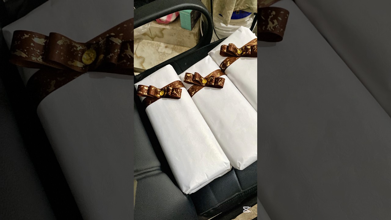 Dowry Wrapping 😍#creative #engagement #dowry #wrappromoter #fyp
